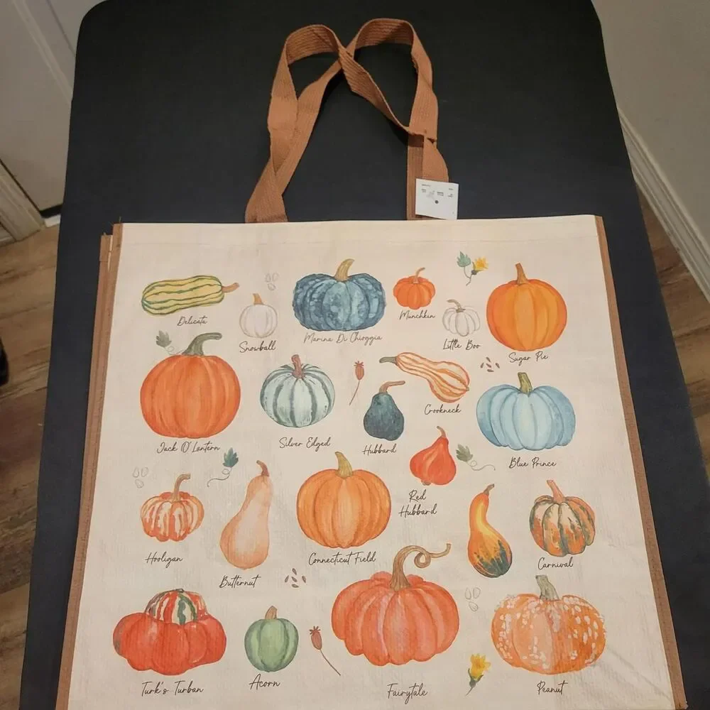Fall pumkins reusable shopping bag Women's multi Bag